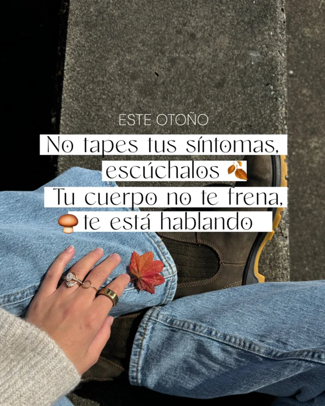 🍂🍄‍🟫Este otoño: no tapes tus síntomas, escúchalos 🌿Tu cuerpo no te frena, te está hablando.A veces no necesita más café ni más prisas, sino parar para reparar.Fiebre, cansancio o inflamación no son errores, son mensajes.Y aprender a escucharlos también es salud 🍂He preparado una guía natural con plantas, vitaminas y rituales para acompañarte este otoño desde la calma.💬 Comenta OTOÑO y te la envío por mensaje 💌#salud #bienestar #nutricion #saludybienestar #vidasaludable #saludable #bienestarnatural #saludintegral #autocuidado #escuchatuorganismo #nutricionconsciente #otoñoreparador #defensasnaturales #alimentaciónsaludable #plantasmedicinales #suplementacionconsciente #ritualesdesalud #equilibriointerno #cuerpoymente #saludyvida